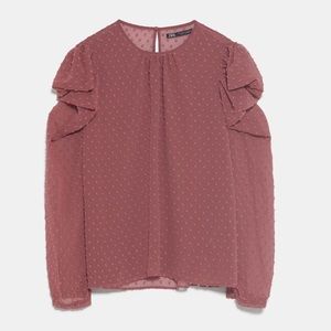 Zara - Ruffled Blouse